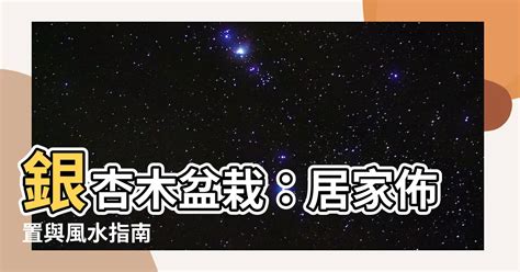 銀杏木風水|銀杏木風水指南：居家擺放銀杏樹盆栽招健康納財富